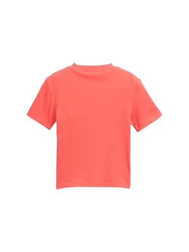 TOM TAILOR Cropped T-Shirt mit Rippstruktur