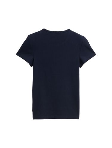 TOM TAILOR Ripp T-Shirt mit Cut-Outs