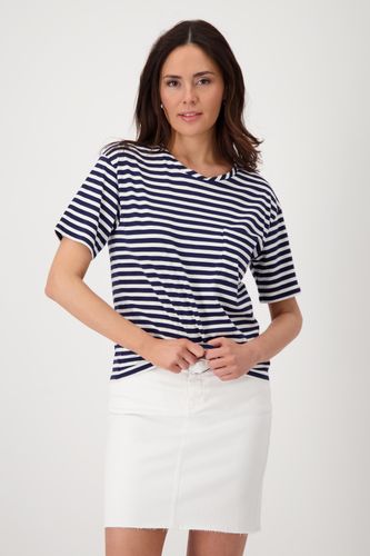 MONARI T-Shirt, navy blue ringel Default Title