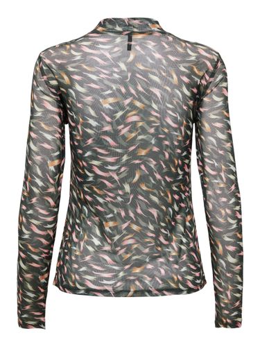 ONLY CARMAKOMA ONLY CARMAKOMA ONLERICA LIFE MESH L/S TOP JRS NOOS