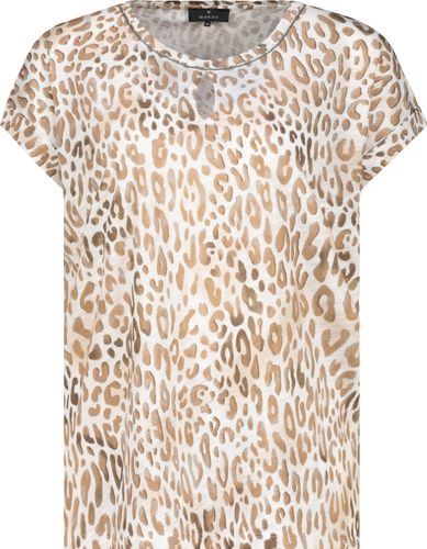 MONARI T-Shirt, camel gemustert