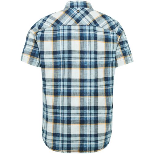 PME PME LEGEND Short Sleeve Shirt Ctn Indigo Check