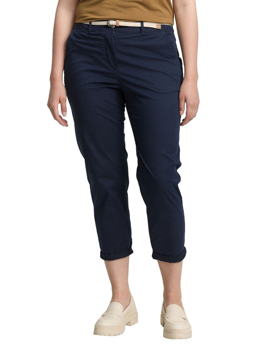 TOM TAILOR Plus Size - Slim Chino Hose mit Gürtel