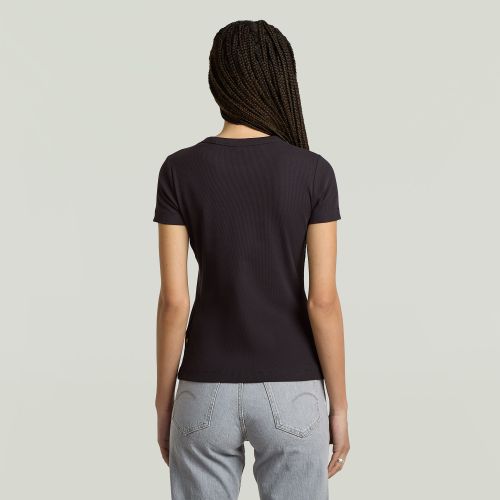 G-STAR Rib cap sleeve wmn