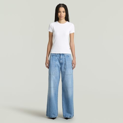 G-STAR Rib cap sleeve wmn
