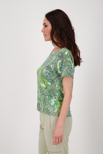 MONARI T-Shirt, bamboo gemustert