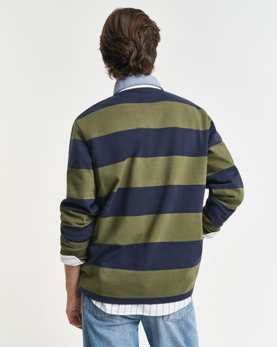 GANT Gestreiftes Heavy Rugger mit Chambray-Kragen