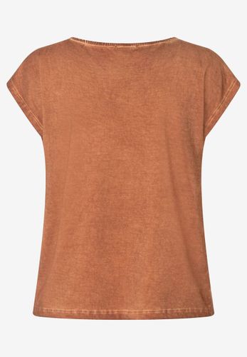MORE & MORE T-Shirt mit Schriften clay brown Sommer-Kollektion