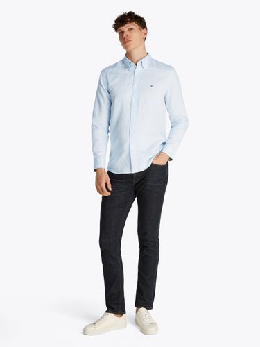 TOMMY HILFIGER LINEN BLEND SOLID RF SHIRT