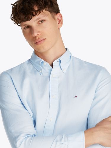 TOMMY HILFIGER LINEN BLEND SOLID RF SHIRT
