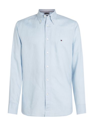 TOMMY HILFIGER LINEN BLEND SOLID RF SHIRT