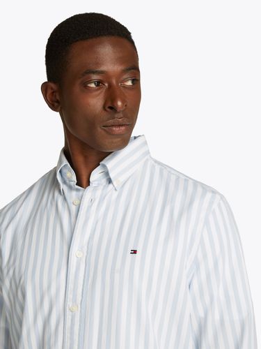 TOMMY HILFIGER FLEX POPLIN BOLD STRIPE RF SHIRT