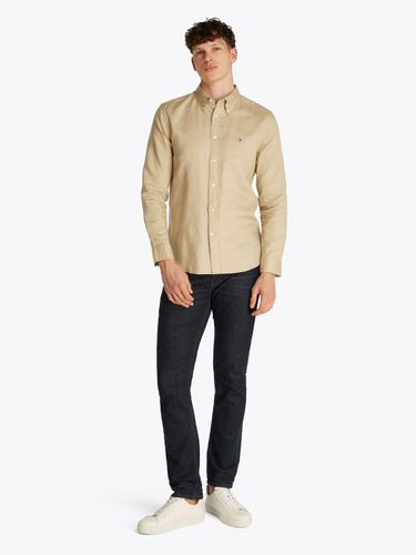 TOMMY HILFIGER LINEN BLEND SOLID RF SHIRT