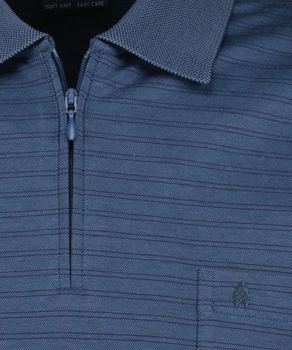 RAGMAN Softknit-Polo fineliner mit RV
