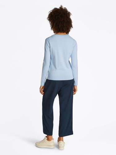 TOMMY HILFIGER CO JERSEY STITCH V-NK SWEATER
