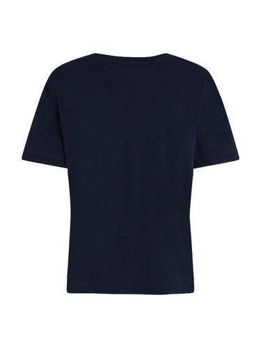 TOMMY HILFIGER SLUB CROP V-NK SS