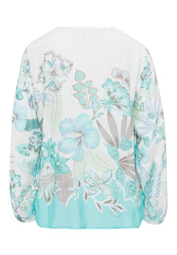 FRANK WALDER Bluse EXOTIC JUNGLE mit sommerlichen Panneauxprint