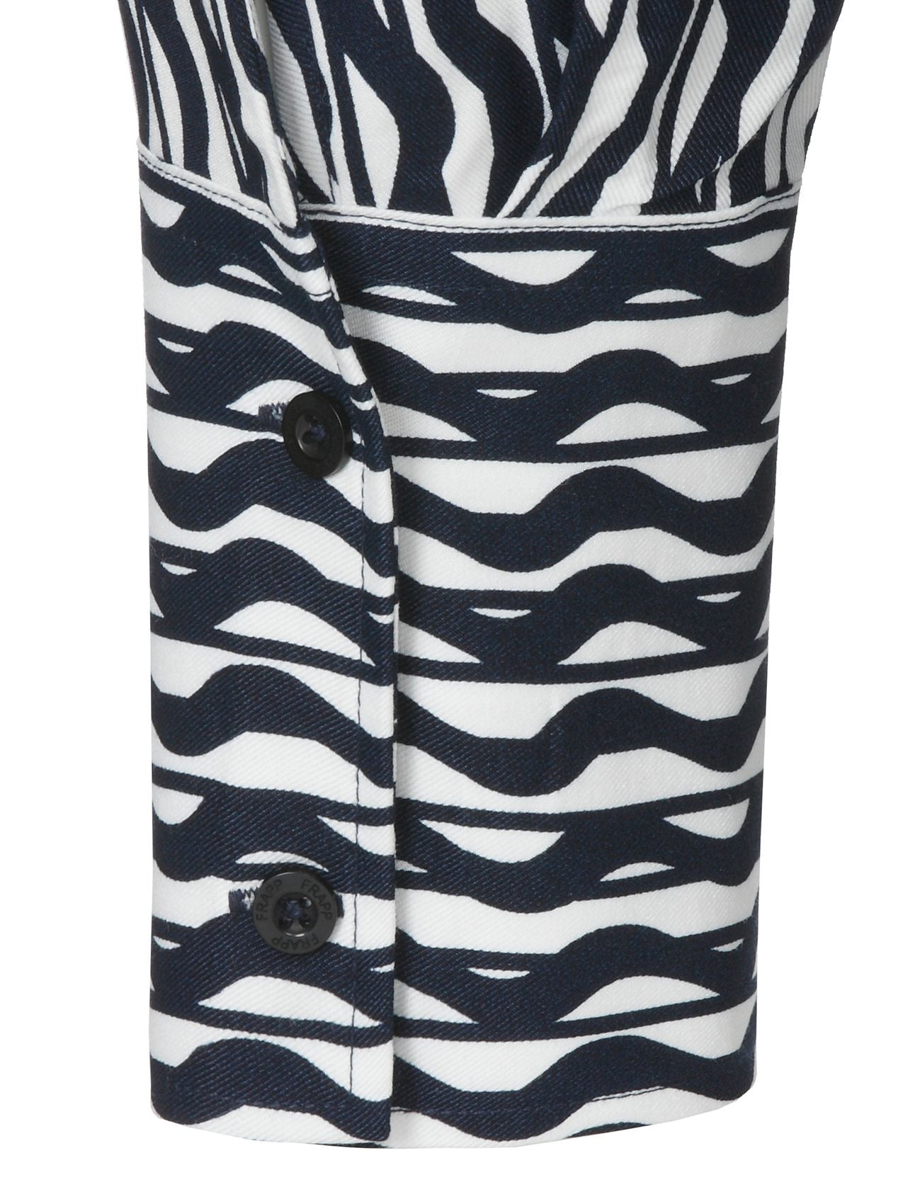 FRAPP Bluse Hemdkragen 1/1 Arm Druck