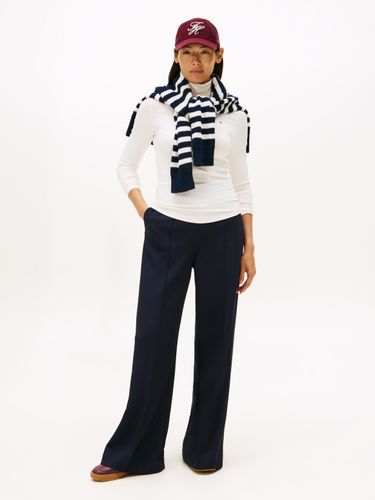TOMMY HILFIGER SLIM 5X2 RIB ROLL-NK LS