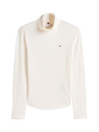 TOMMY HILFIGER SLIM 5X2 RIB ROLL-NK LS