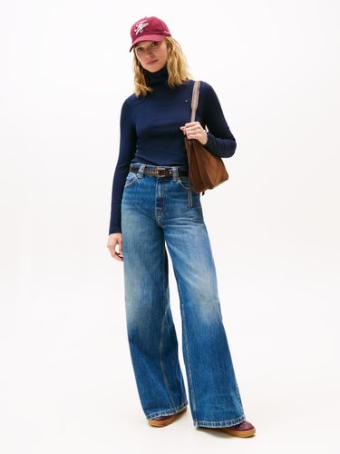 TOMMY HILFIGER SLIM 5X2 RIB ROLL-NK LS