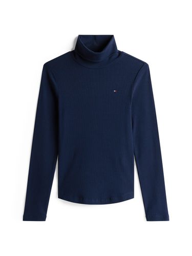TOMMY HILFIGER SLIM 5X2 RIB ROLL-NK LS
