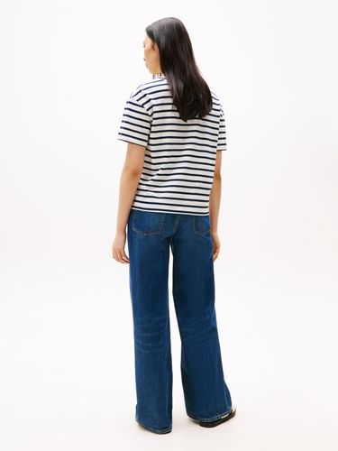 TOMMY HILFIGER MODERN CO LINEN V-NK SS