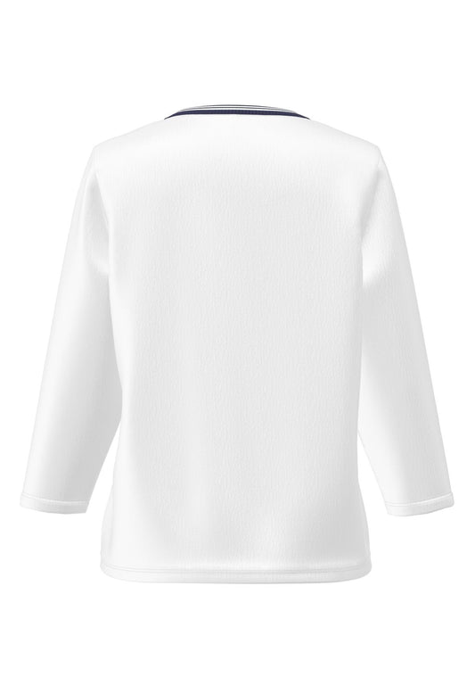 FRANK WALDER Blusenshirt ELEMENTS mit Strickbündchen
