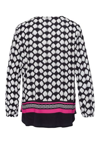 FRANK WALDER Bluse BRILLIANT BERRIES mit exklusivem Panneauxprint