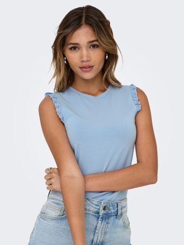 ONLY ONL30 AIAH S/L FRILL TOP CS JRS