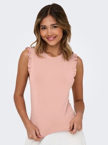 ONLY ONL30 AIAH S/L FRILL TOP CS JRS