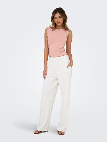 ONLY ONL30 AIAH S/L FRILL TOP CS JRS