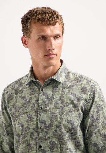 NO EXCESS Shirt Allover Printed Jacquard