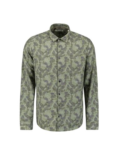 NO EXCESS Shirt Allover Printed Jacquard