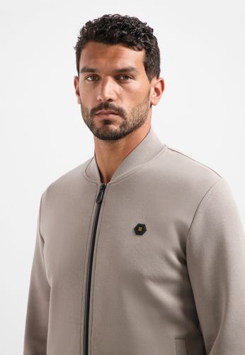 NO EXCESS Sweater Full Zipper Pique Bomber