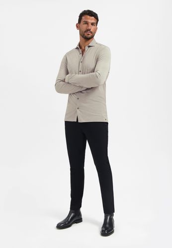 NO EXCESS Shirt Jersey Melange Stretch