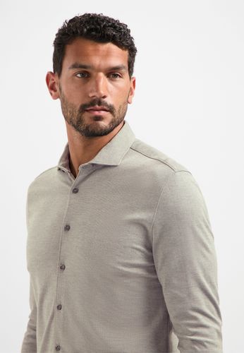 NO EXCESS Shirt Jersey Melange Stretch