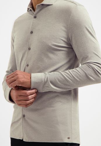 NO EXCESS Shirt Jersey Melange Stretch