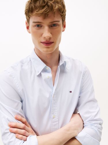 TOMMY HILFIGER FLEX POPLIN MINI PRINT RF SHIRT