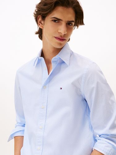 TOMMY HILFIGER FLEX POPLIN MICRO RF PRINT SHIRT