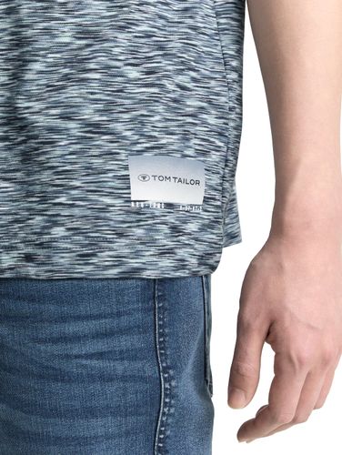 TOM TAILOR T-Shirt in Melange-Optik