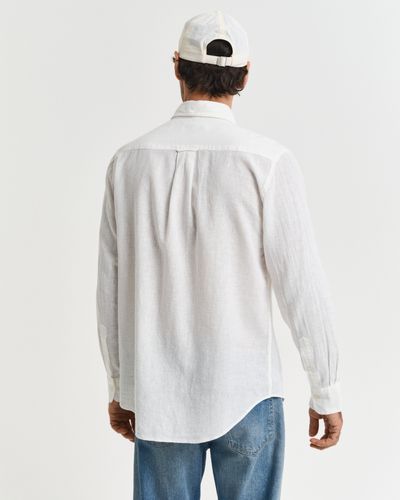 GANT Regular Fit Baumwoll Leinen Hemd