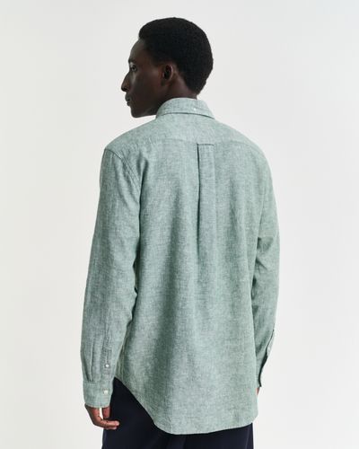 GANT Regular Fit Baumwoll Leinen Hemd