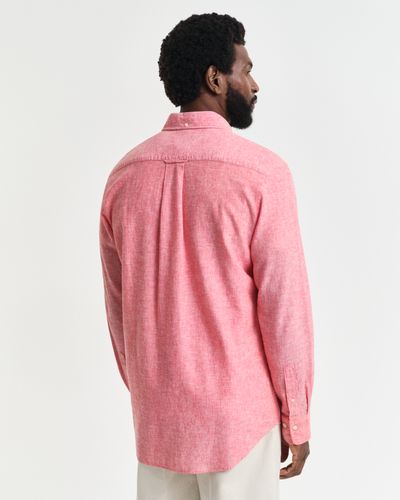 GANT Regular Fit Baumwoll Leinen Hemd
