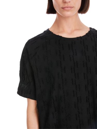 MARC CAIN T-Shirt im strukturierten Dessin