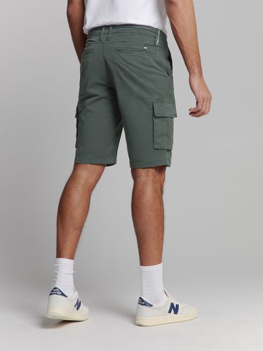 NO EXCESS Short Cargo Garment Dyed + Stone Washed Stretch