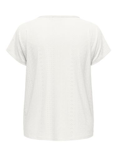 ONLY CARMAKOMA CARZABBI LIFE SS V-NECK IN ONE TOP JRS