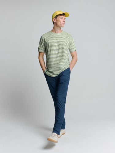 NO EXCESS T-Shirt Crewneck Multi Coloured Melange Stripes