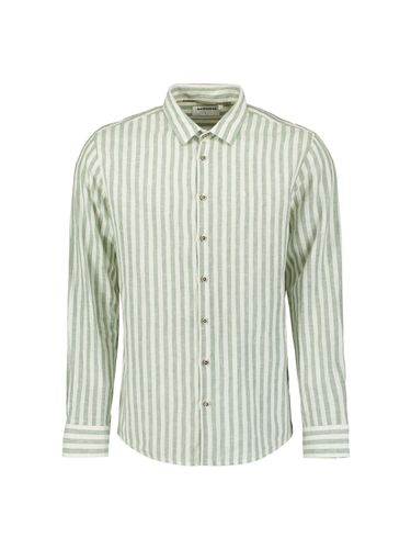 NO EXCESS Shirt Verical Big stripes With Linen