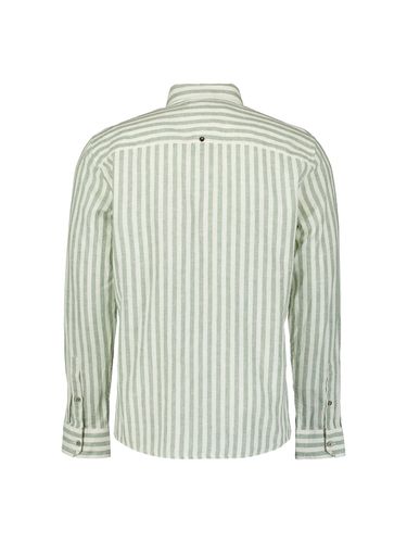 NO EXCESS Shirt Verical Big stripes With Linen